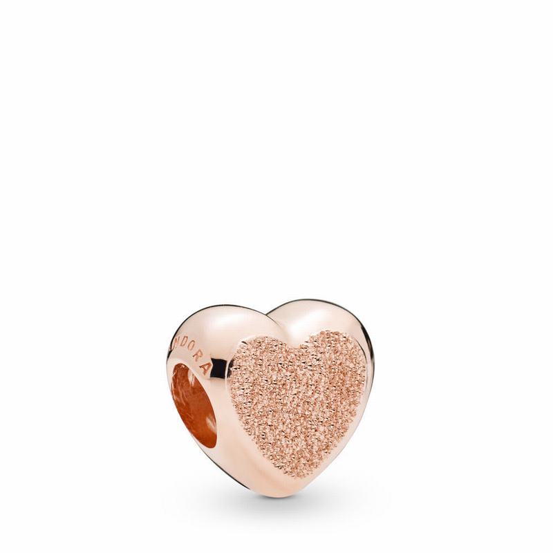 Pandora Rose™ Matte Brilliance Heart Charm Online NZ (621759-UEV)